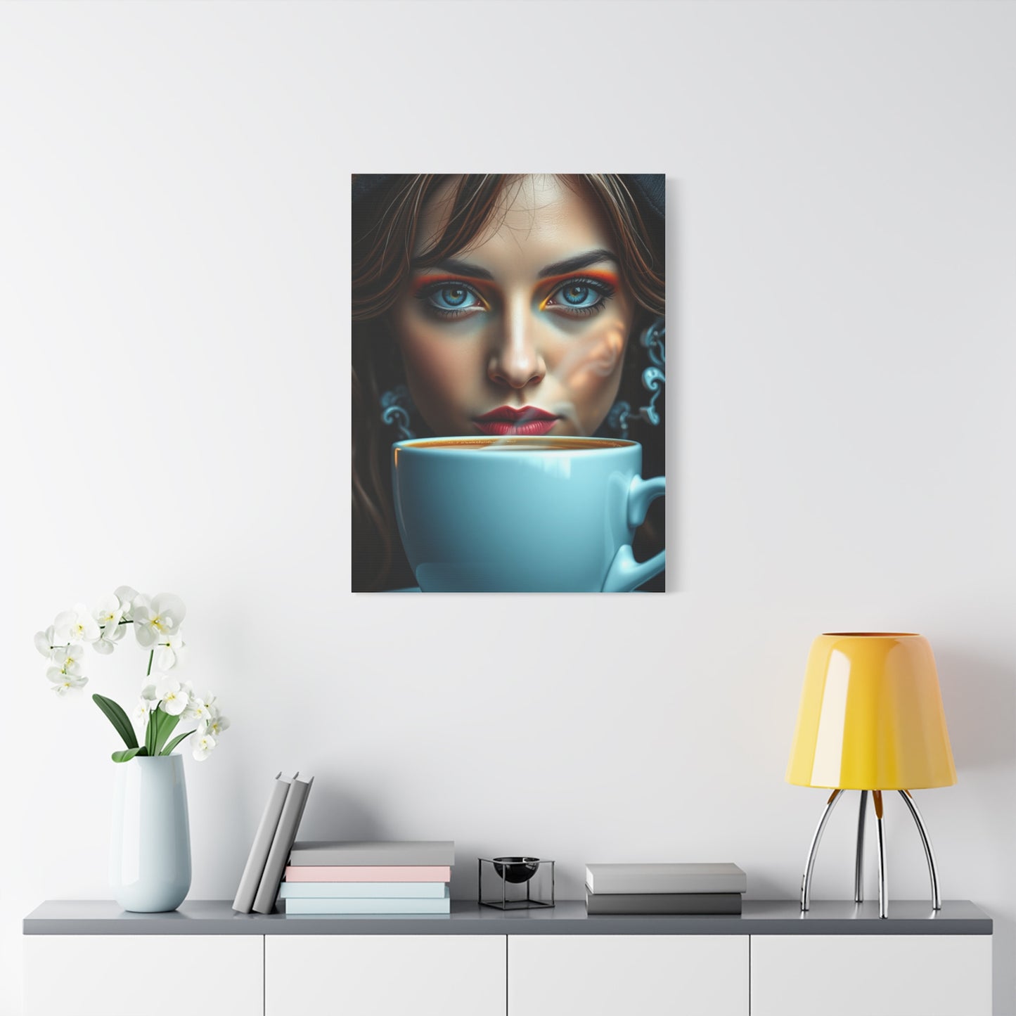 Caffeine Reverie Canvas Wall Art & Canvas Print