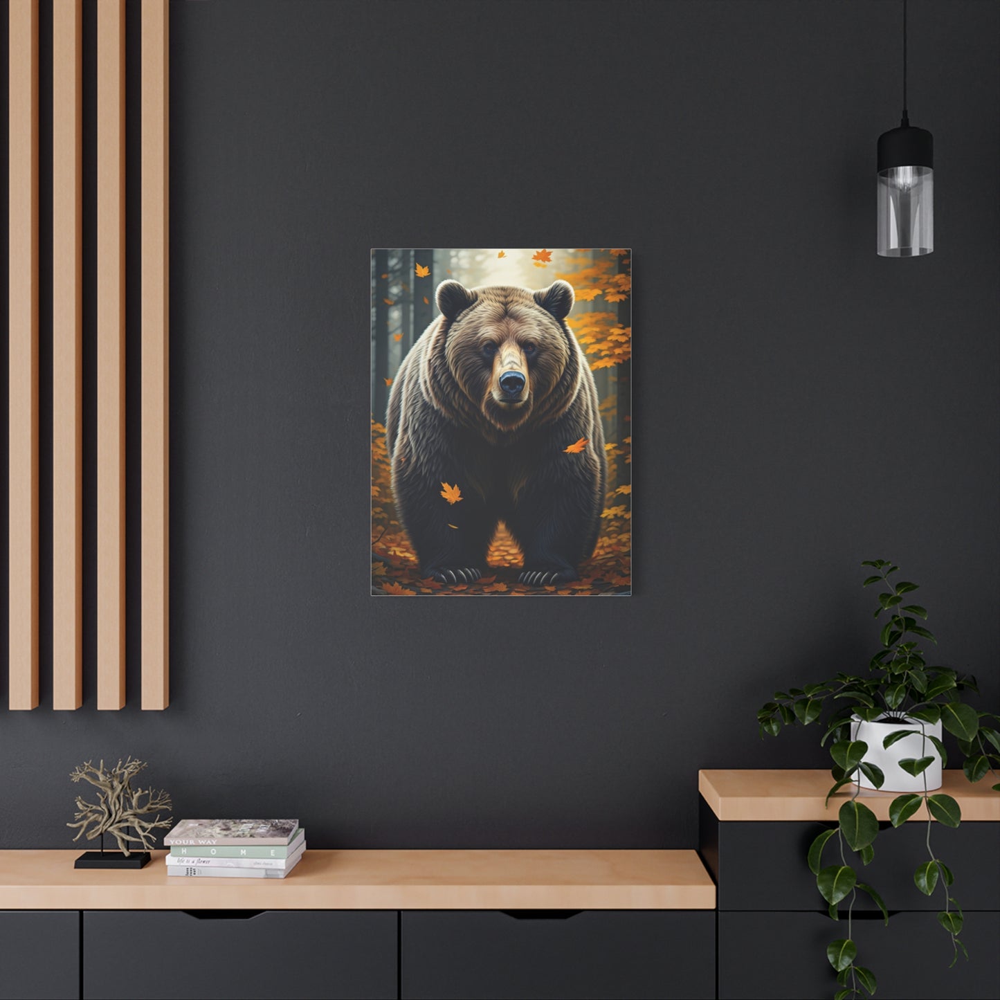 Autumn Forest Guardian Bear Wall Art & Canvas Prints