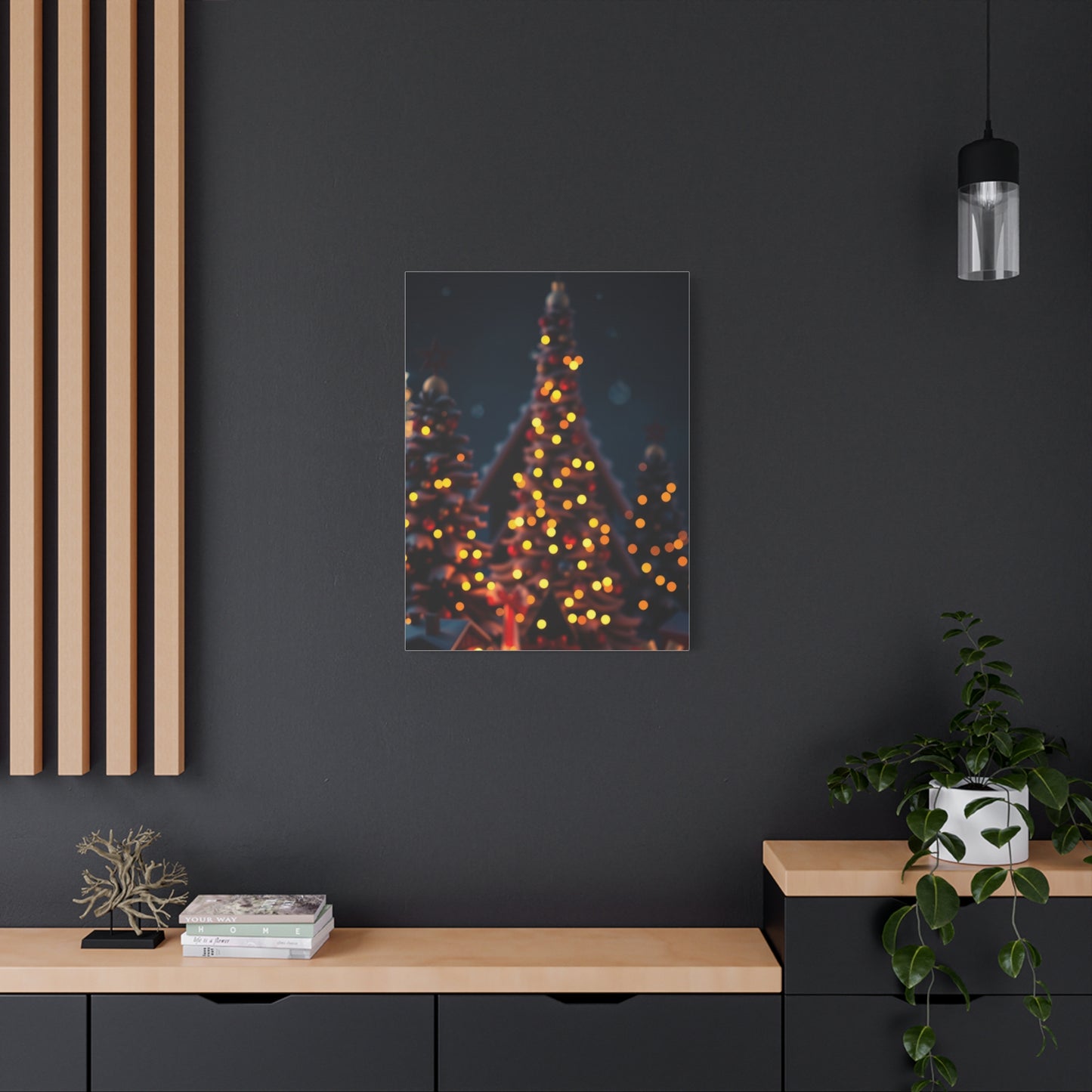 Vision Black Christmas Art Art Wall Art & Canvas Print