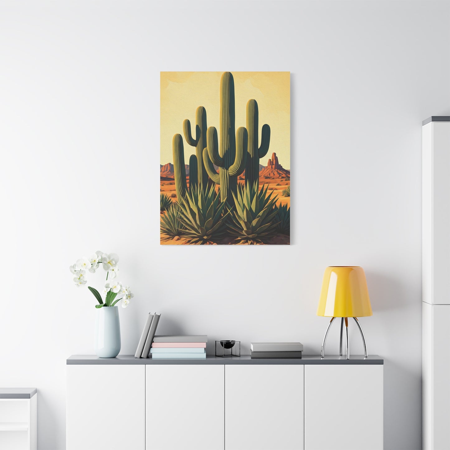 Southwestern Desert Cactus Garden Wall Art & Canvas Prints