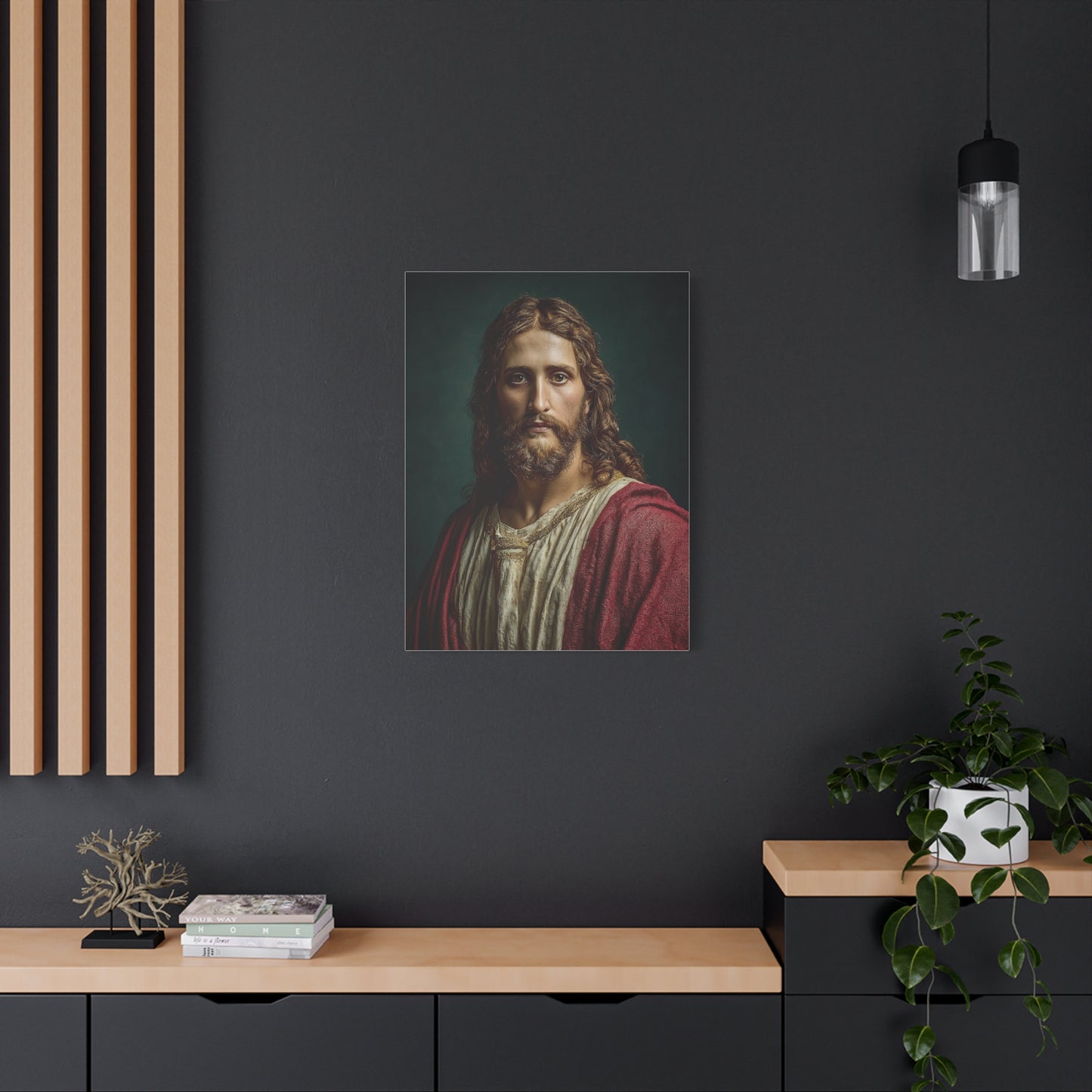 Christ Portrait Contemporary Devotional Wall Art & Canvas Print