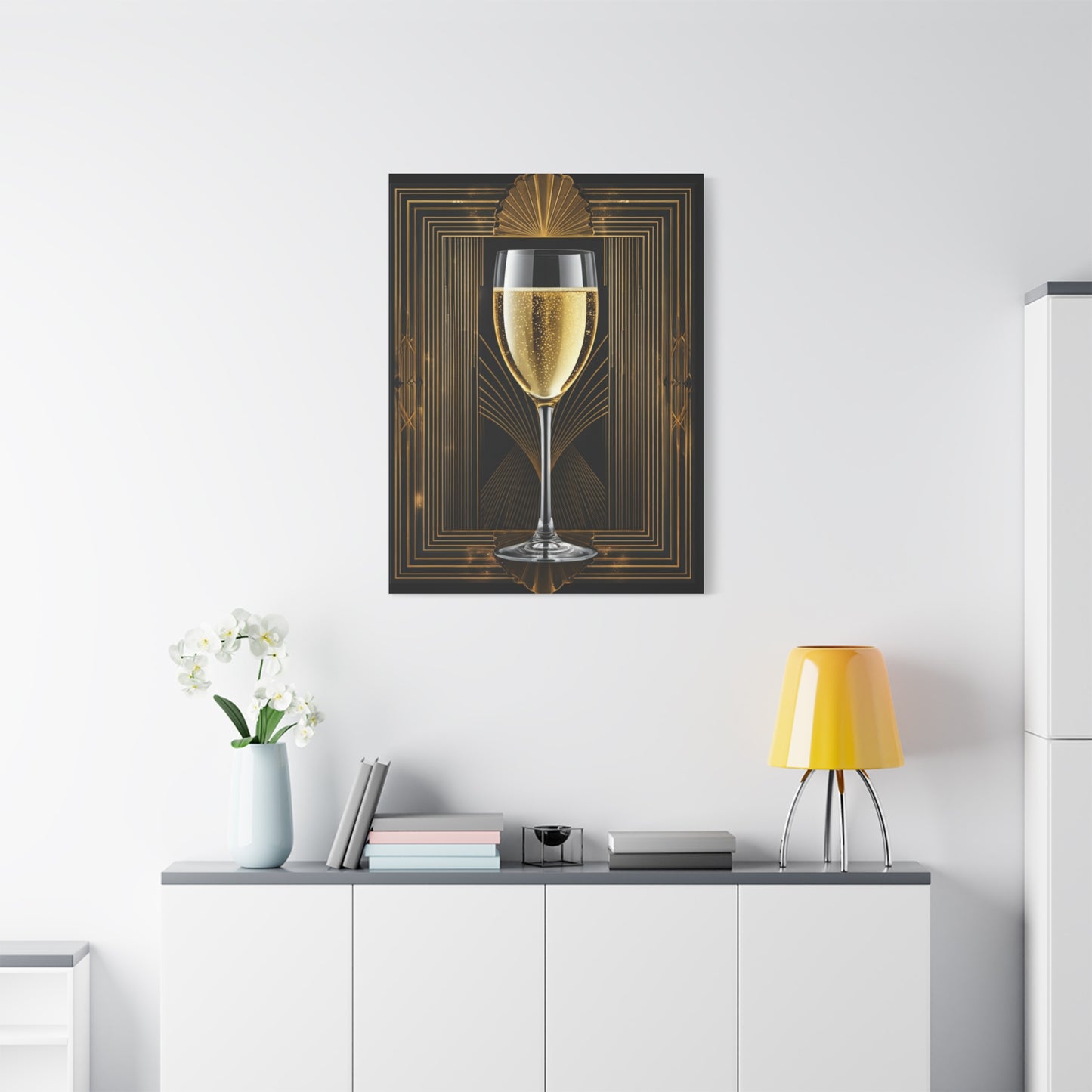 Champagne Celebration Art Deco Wall Art & Canvas Prints