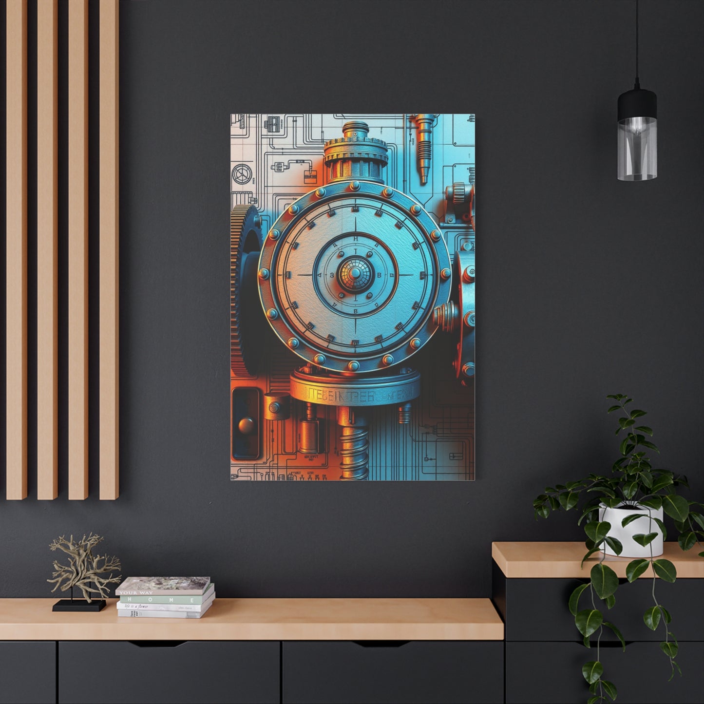 Masterpiece Engineering & Machinery Blueprints Art Vision Wall Art & Canvas Print