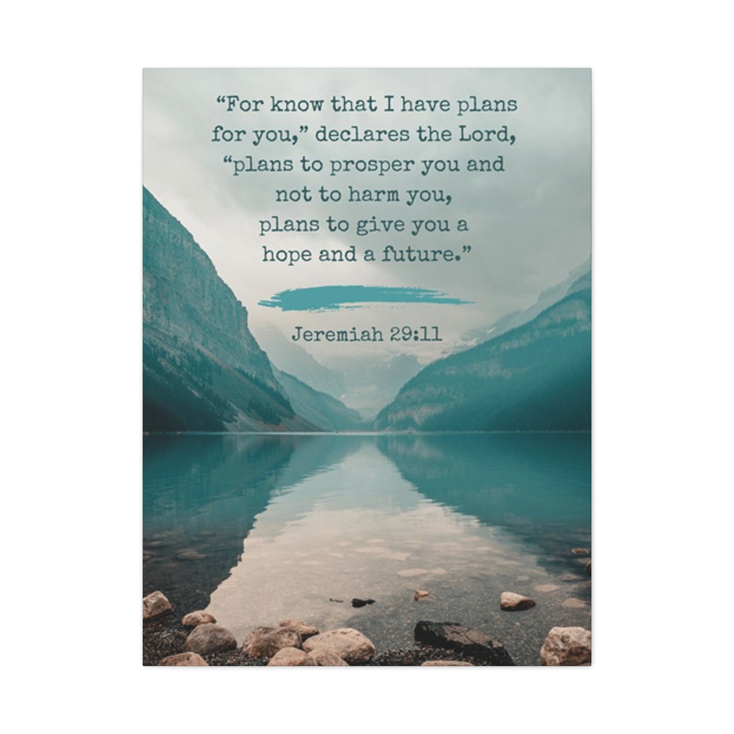 Jeremiah 29:11 Quote Poster Wall Art & Canvas Prints
