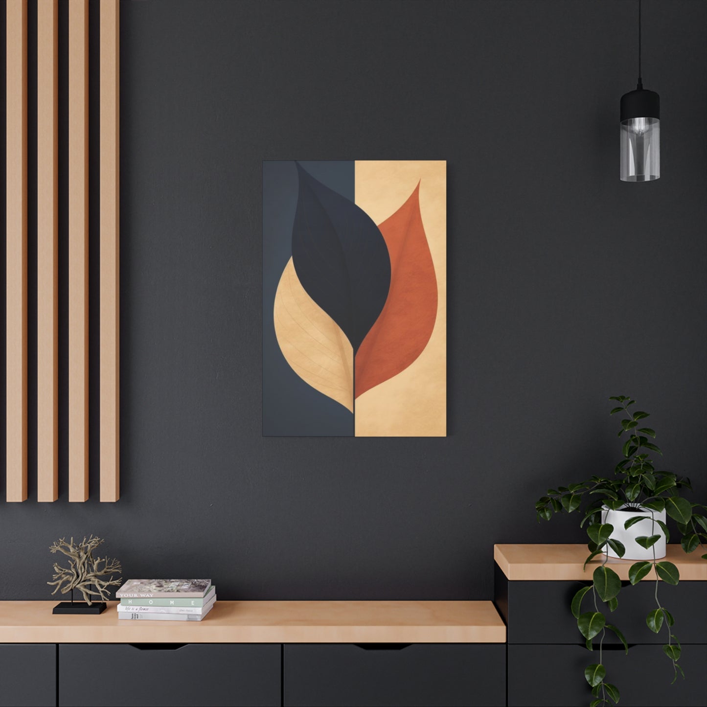 Three Leaves Entryway Wall Art & Canvas Prints