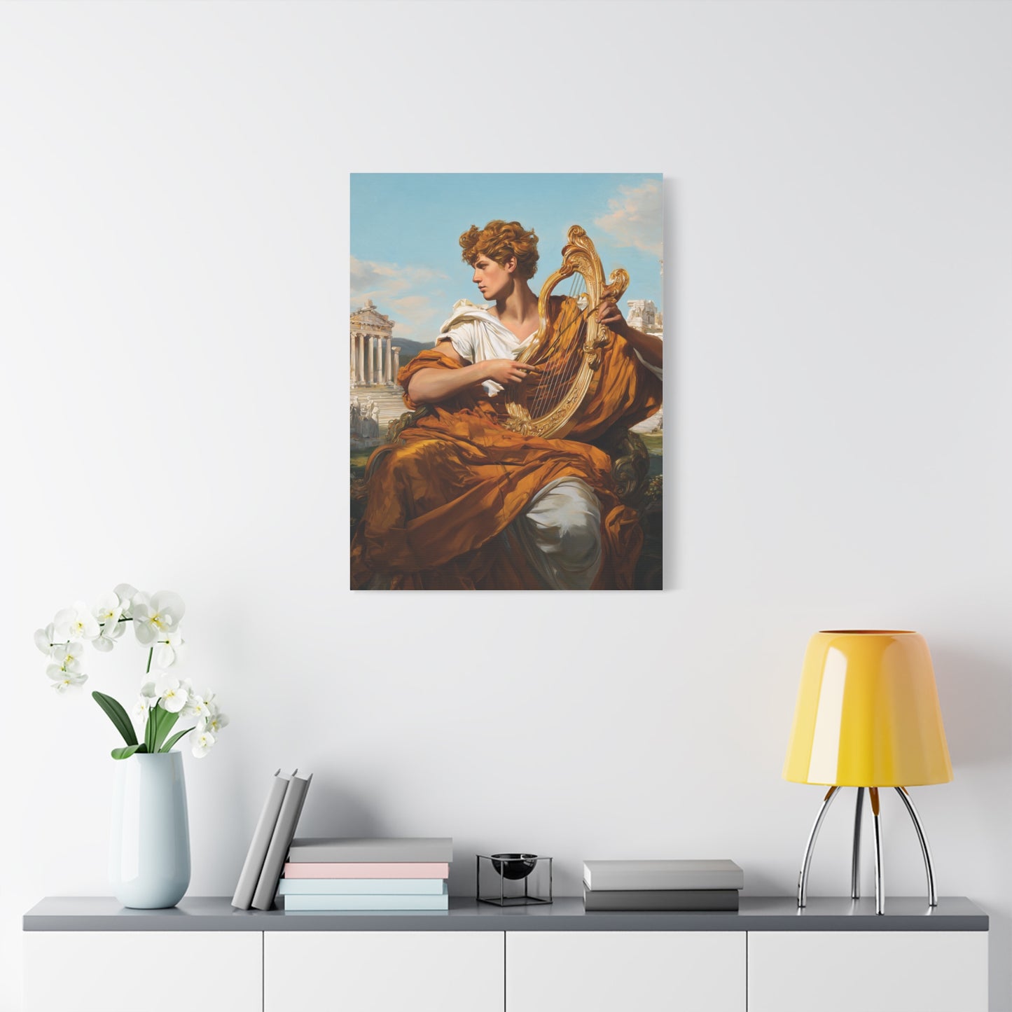 Apollo With Golden Lyre Classical Mythology Wall Art & Canvas Print