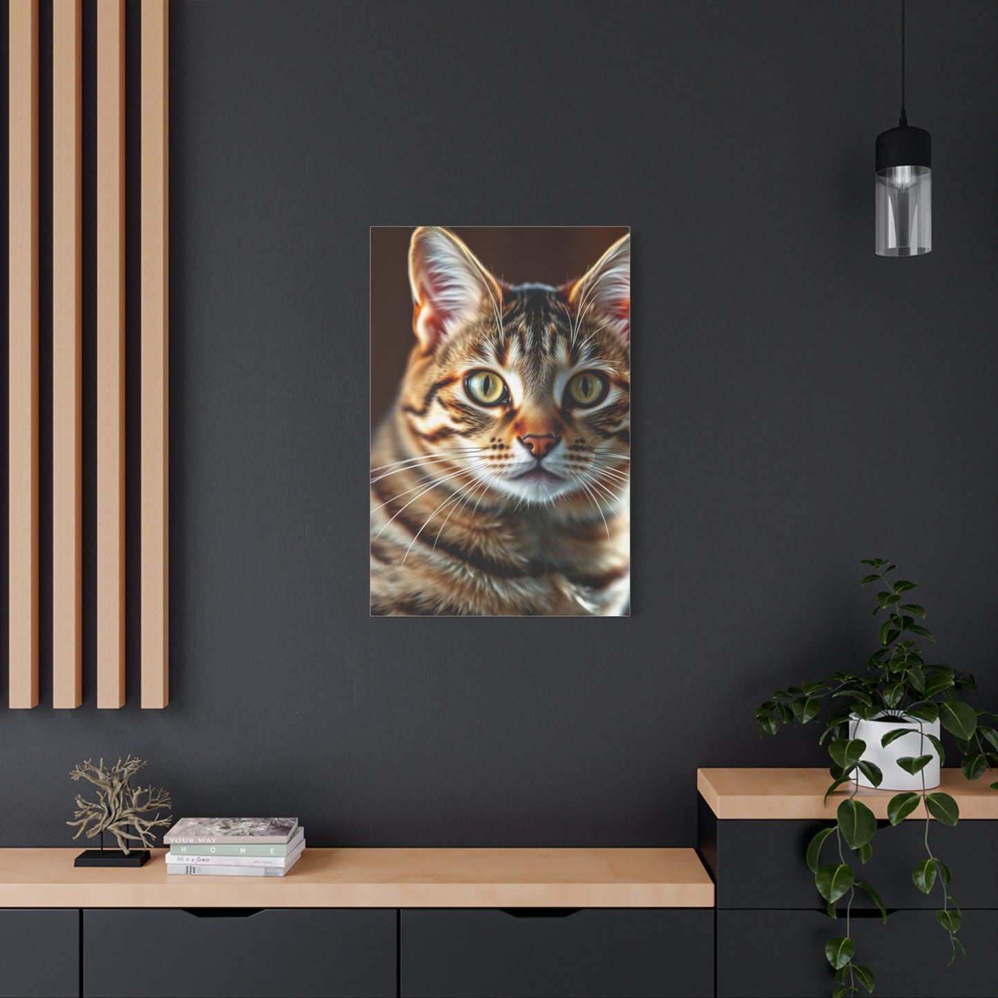 Vision Tabby Cat Art Art Wall Art & Canvas Print