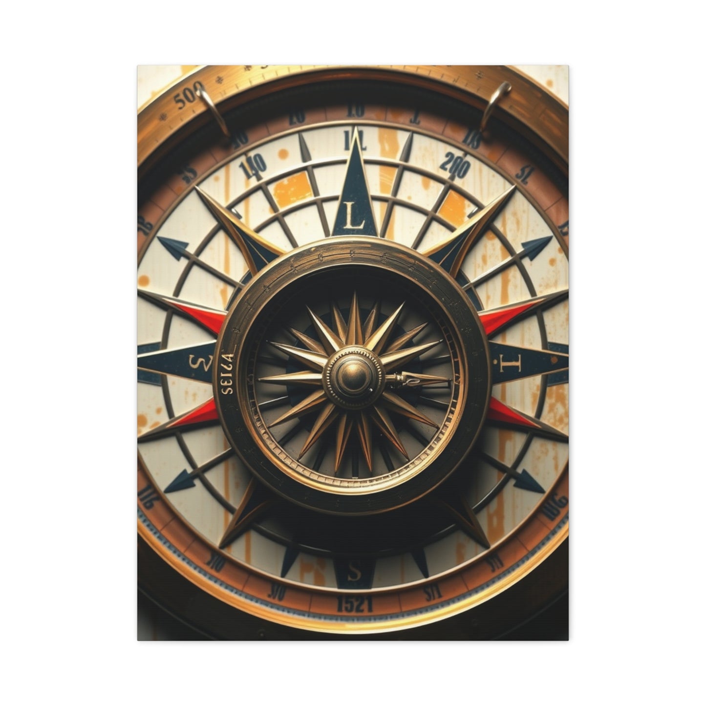 Masterpiece Compass Art Vision Wall Art & Canvas Print