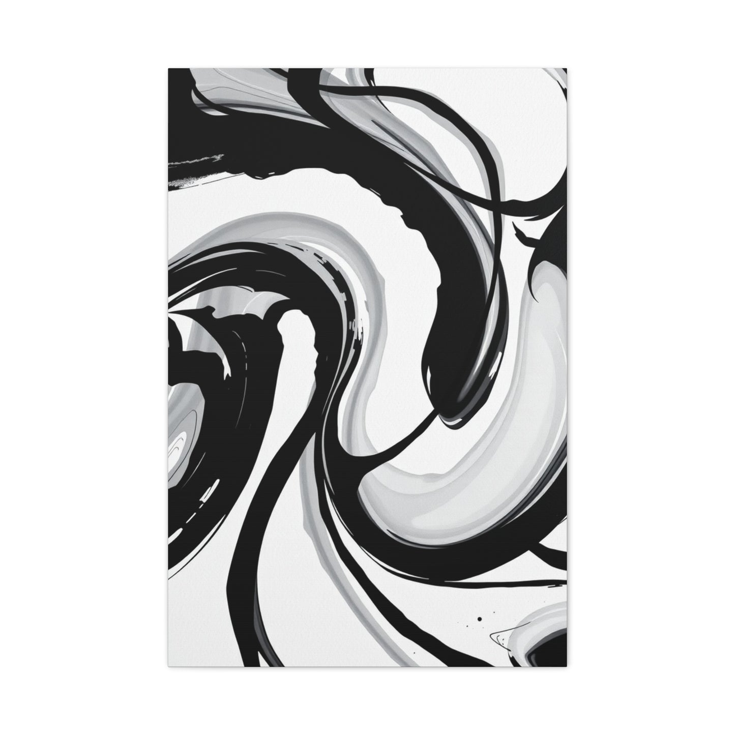 Black and White Abstract Art Refined Canvas Wall Art & Canvas Print