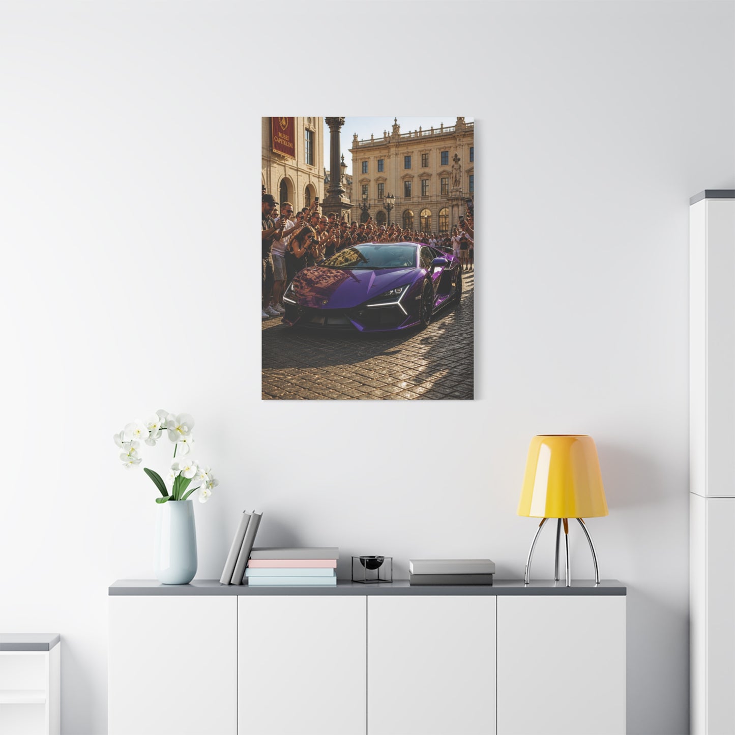 Viola Mithras Lamborghini Revuelto Supercar Scene Wall Art & Canvas Print