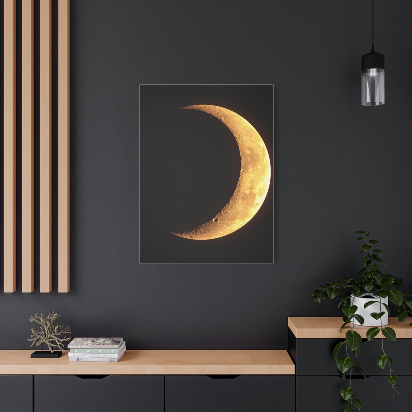 Crescent Moon Art Refined Canvas Wall Art & Canvas Print