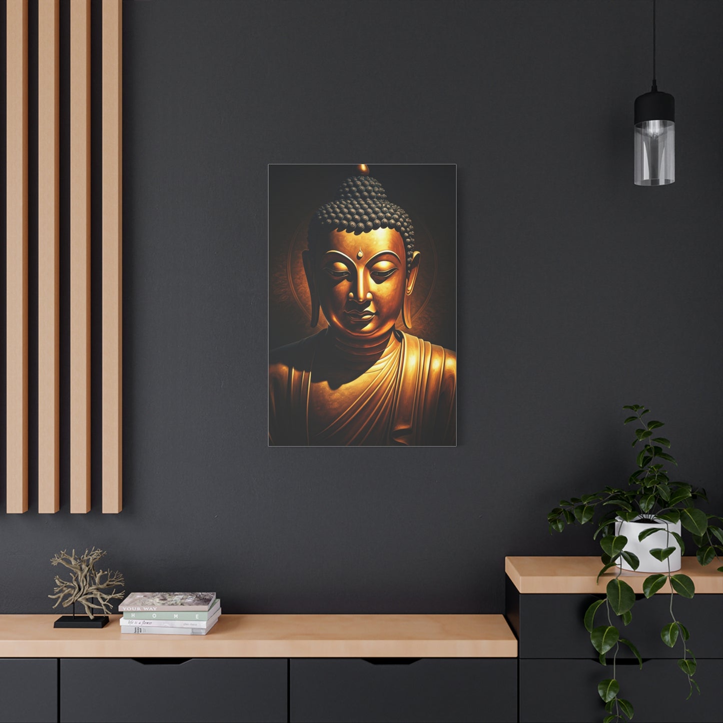Candlelit Buddha Tranquility Wall Art & Canvas Prints
