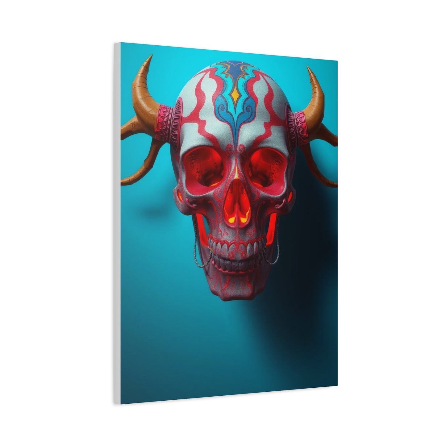 Elite 3D Trippy Skull Art By Ali Gulec Art Vision Wall Art & Canvas Print
