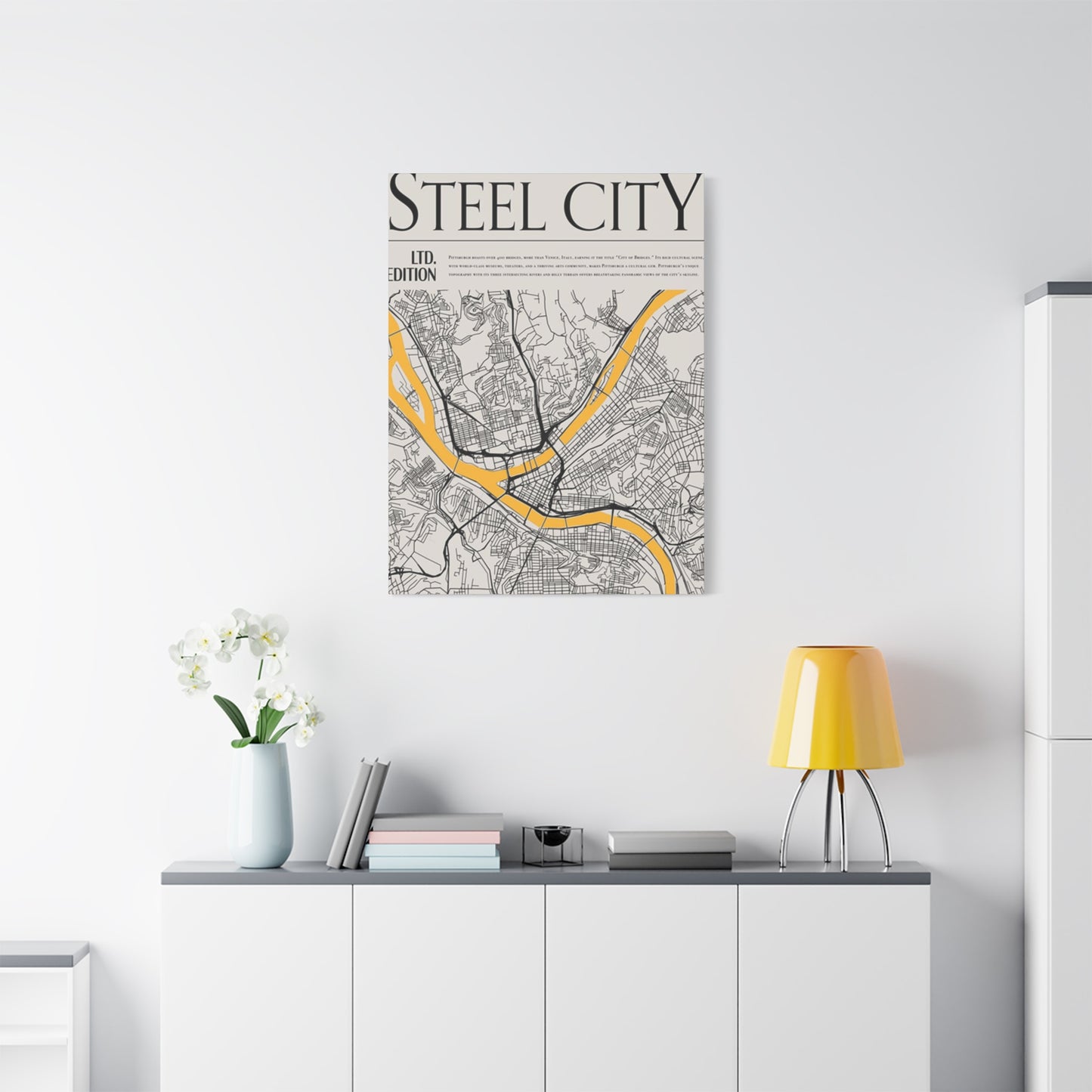 Steel City Poster Wall Art & Canvas Prints