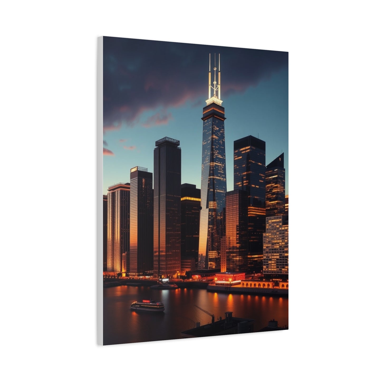 Chicago Skylines Art Supreme Gallery Wall Art & Canvas Print