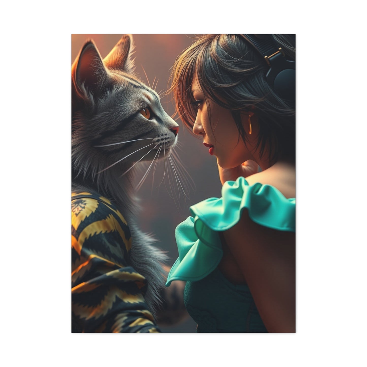 Masterpiece Catfight Art Vision Wall Art & Canvas Print