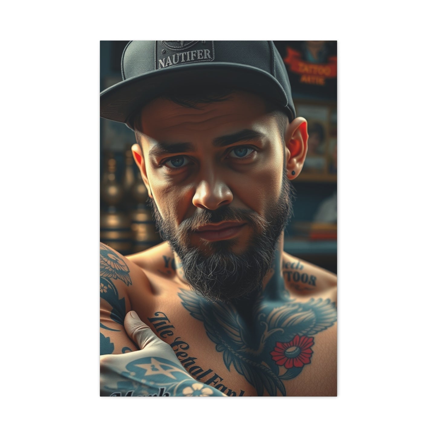 Masterpiece Tattoo Parlor Art Vision Wall Art & Canvas Print