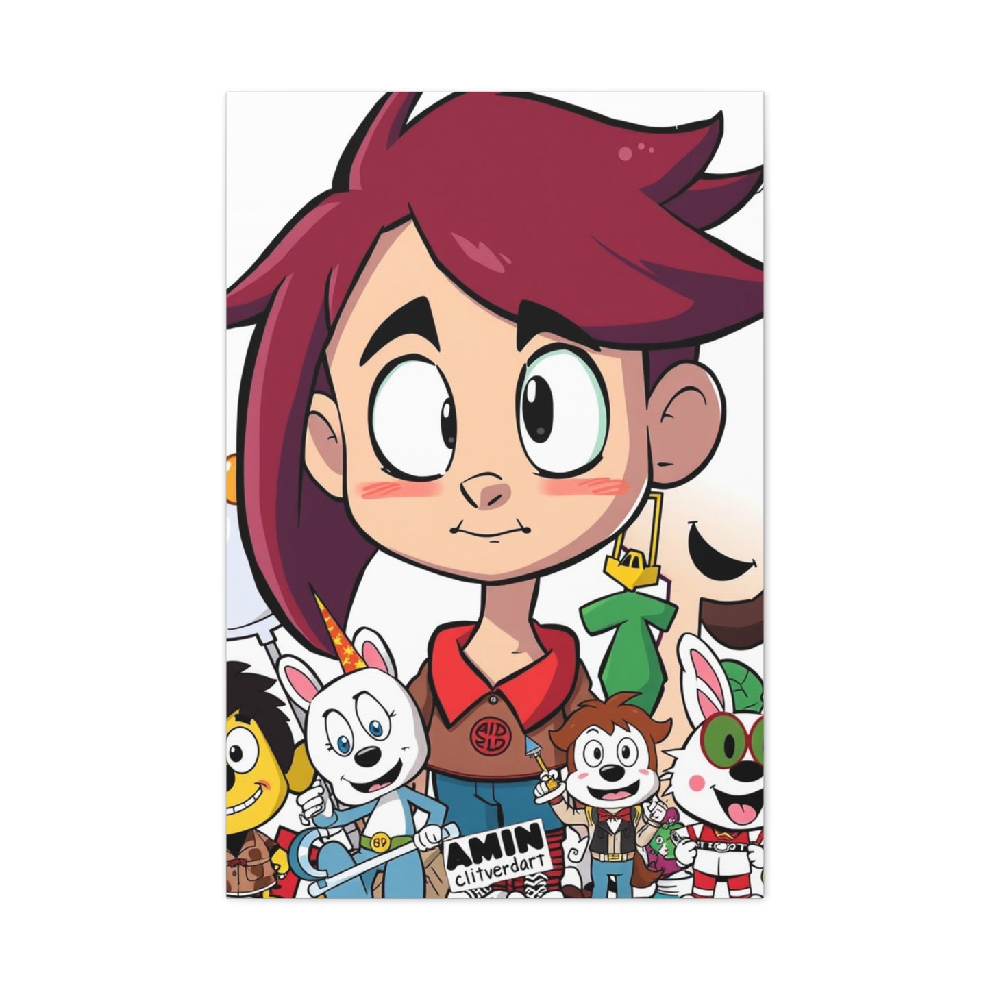 Refined Sketch Collage Wall Art & Canvas Print