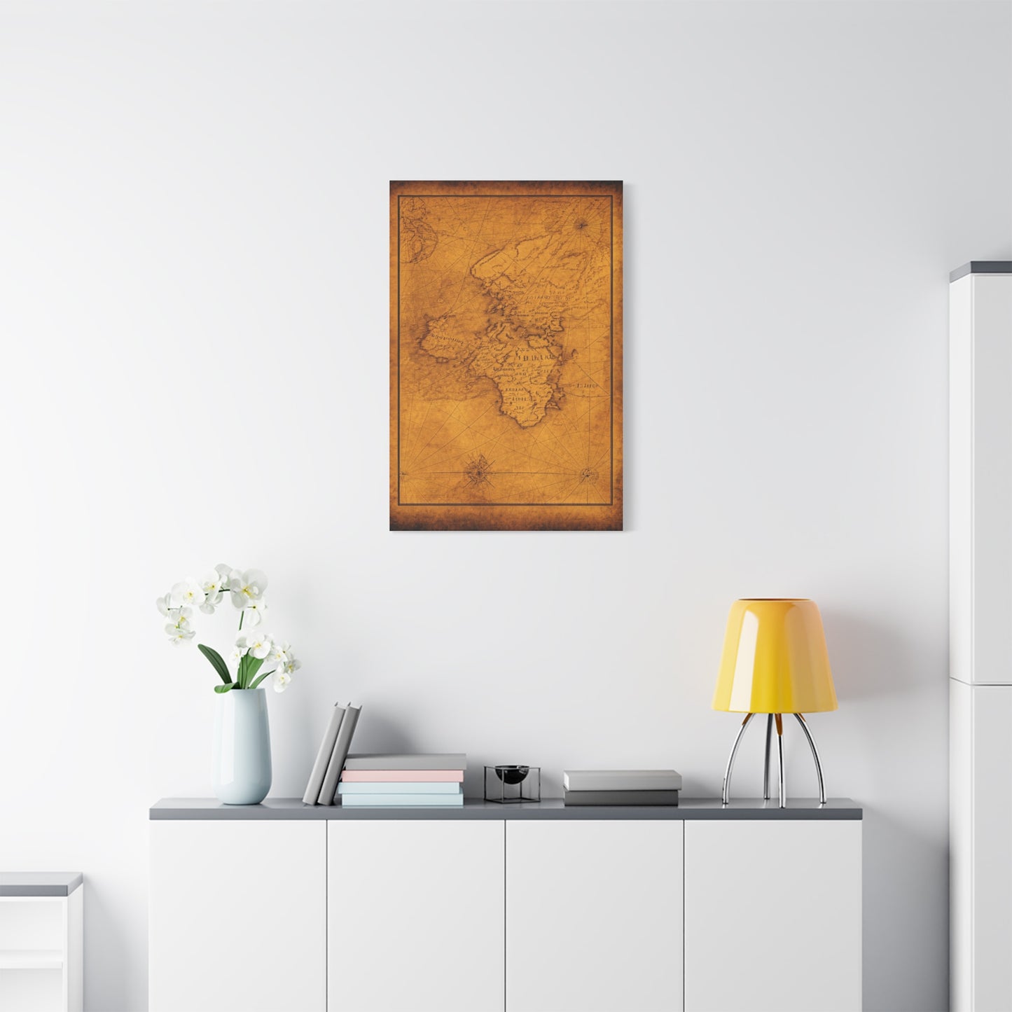 Vintage Africa Continent Map Wall Art & Canvas Prints