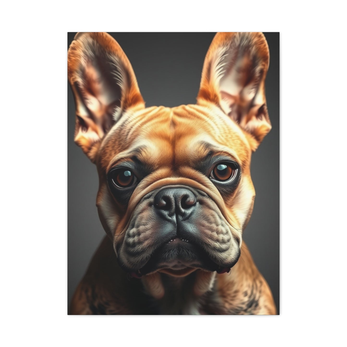 Parisian Canine Elegance Canvas