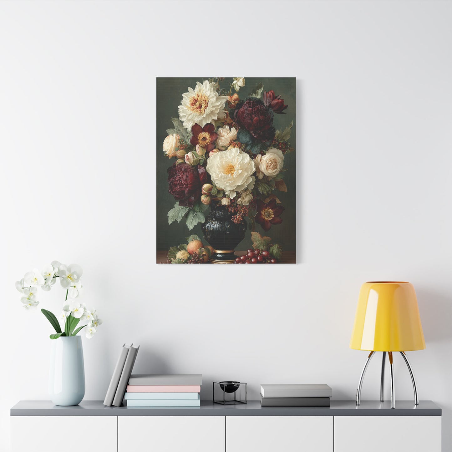 Classic Floral Still Life Elegance Wall Art & Canvas Print