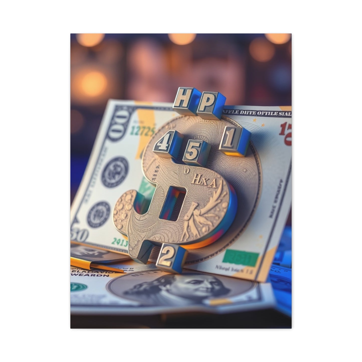 Luxurious Finance Fresco wall art & canvas print