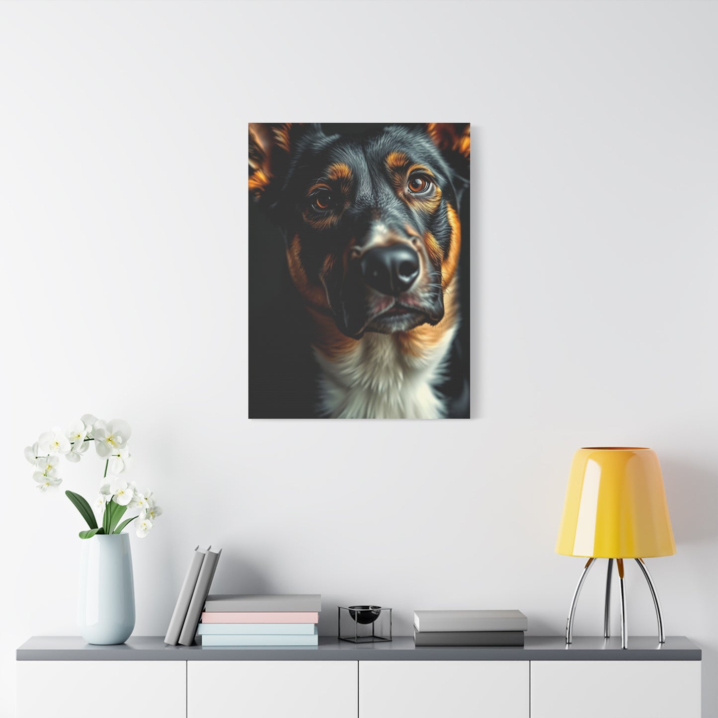 Supreme Black and Tan Art Collection Wall Art & Canvas Print