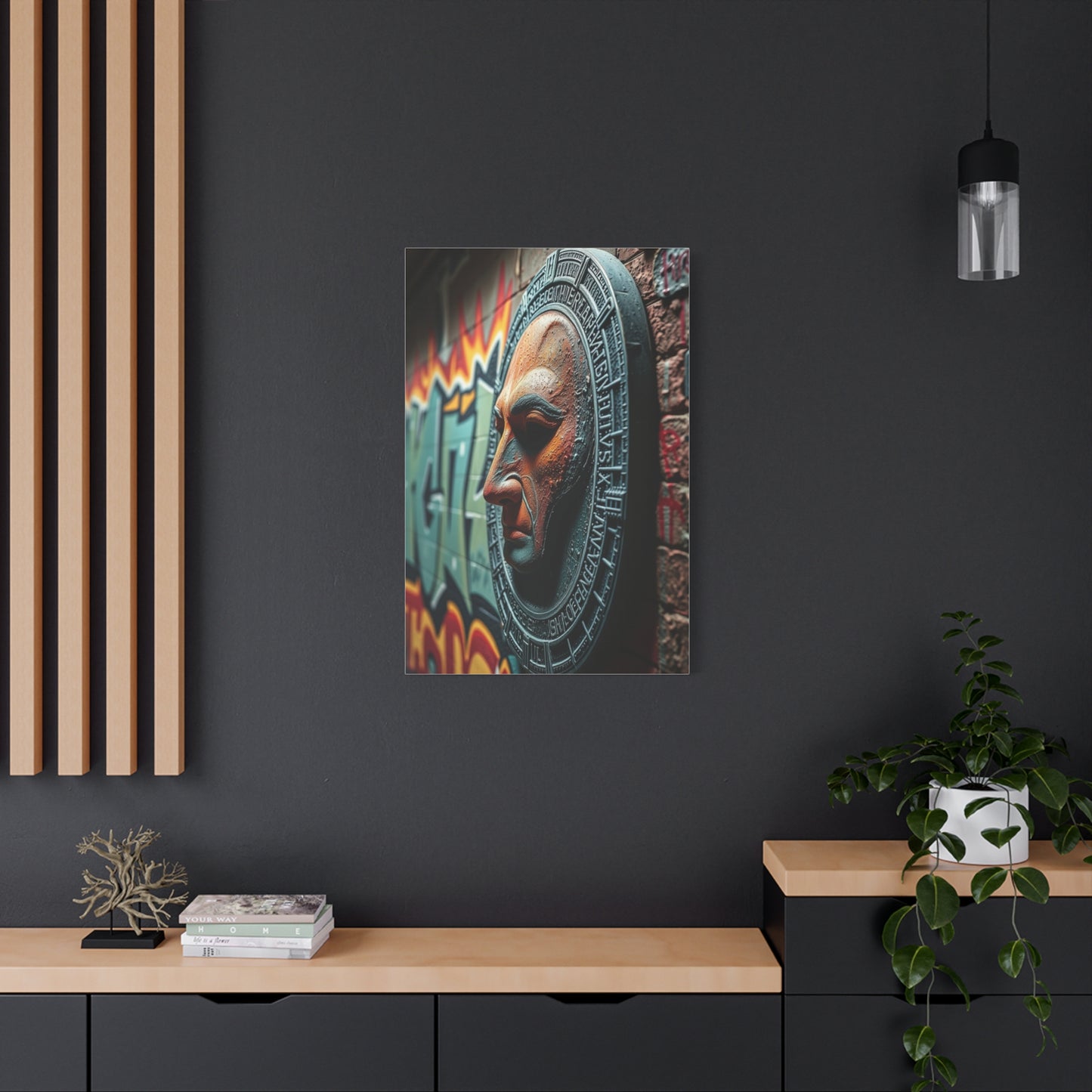 Polished Graffiti Illumination Wall Art & Canvas Print