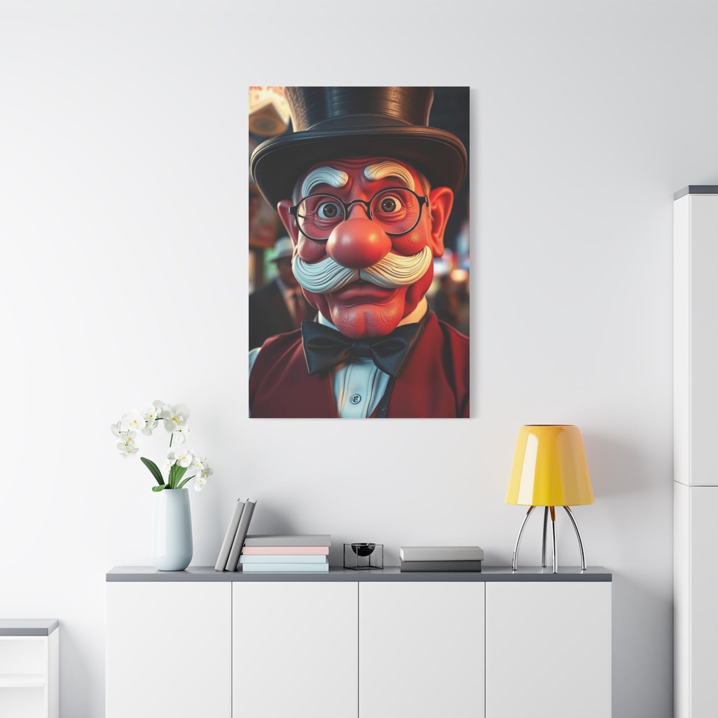 Rich Uncle Pennybags Art Luxury Canvas Wall Art & Canvas Print