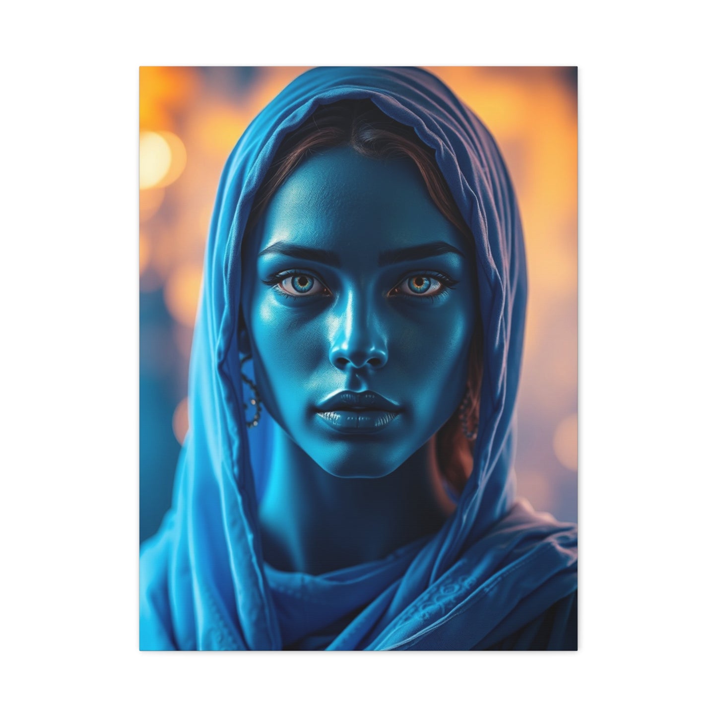 Celestial Azure Composition Wall Art & Canvas Print