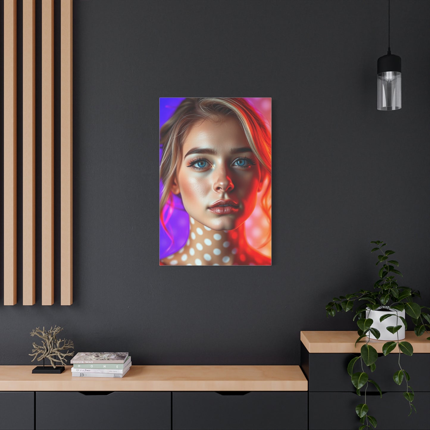 Elite Polka Dot Pattern Art Vision Wall Art & Canvas Print