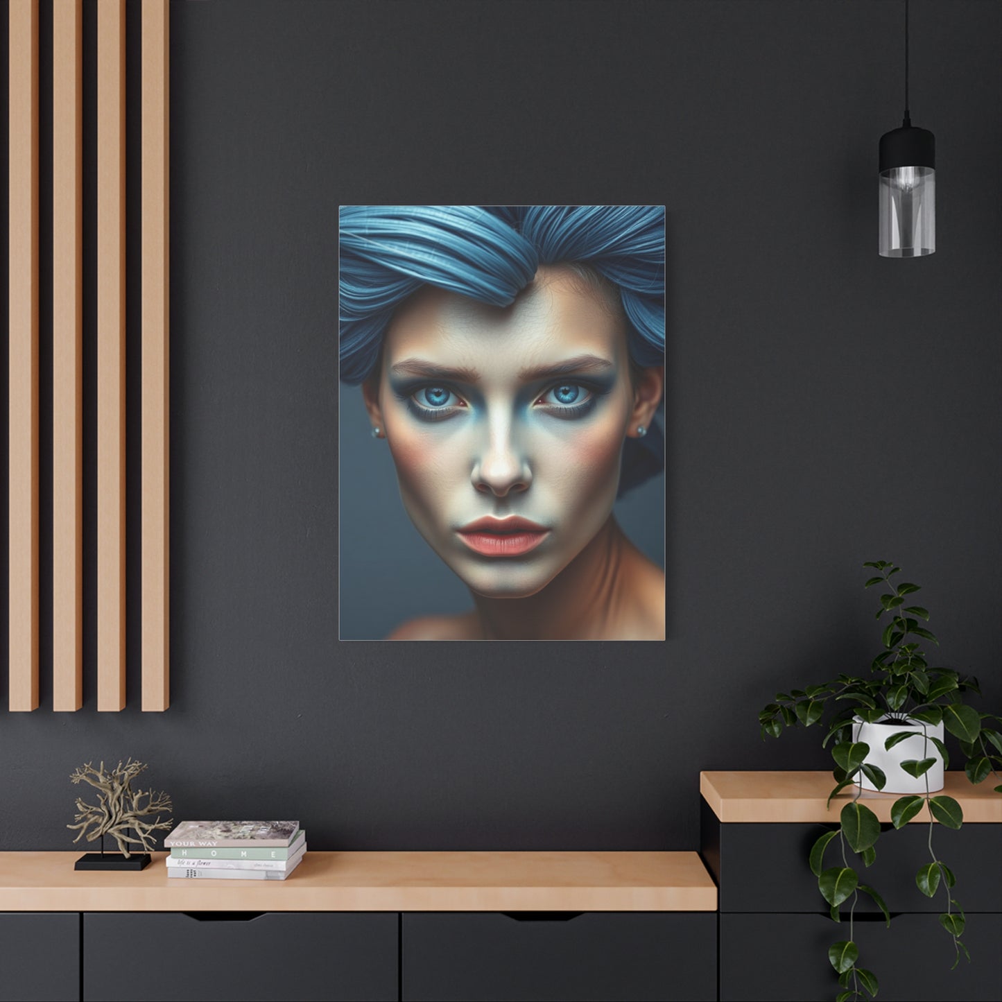 Blue & Gray Art Refined Canvas Wall Art & Canvas Print