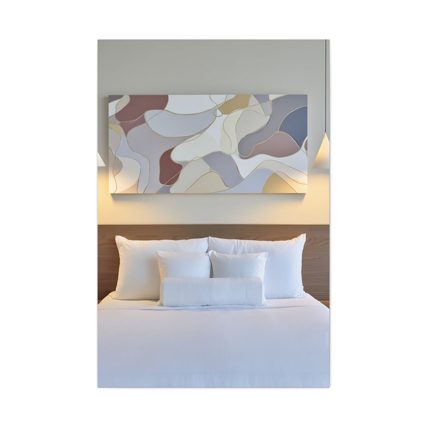 Organic Form Abstract With Soft Curves Wall Art & Canvas Print