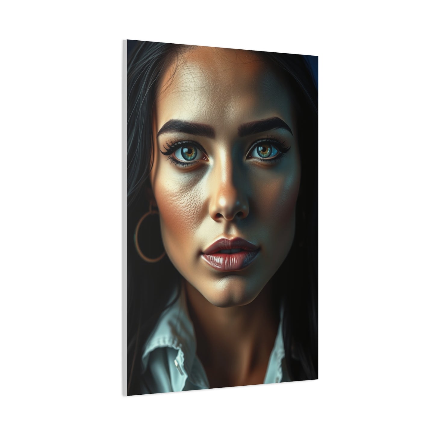 Elite Black, White & Blue Art Vision Wall Art & Canvas Print