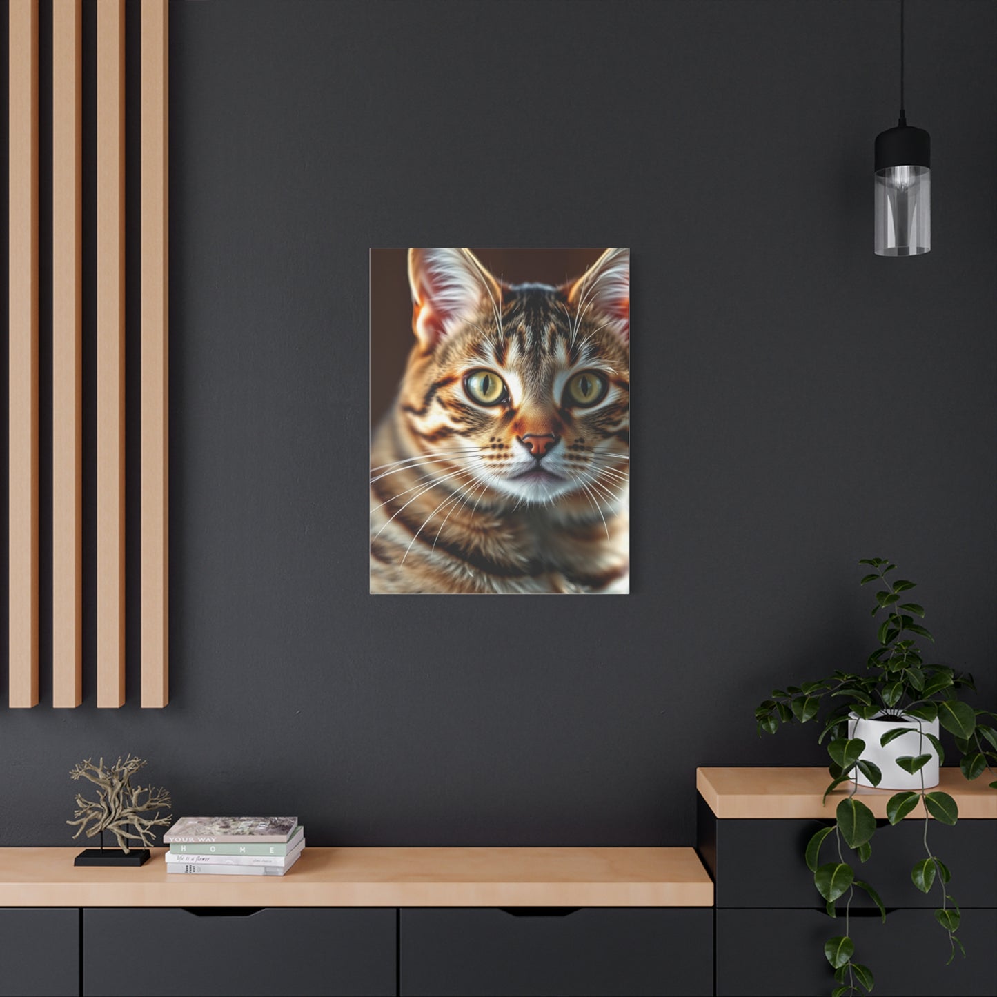 Vision Tabby Cat Art Art Wall Art & Canvas Print