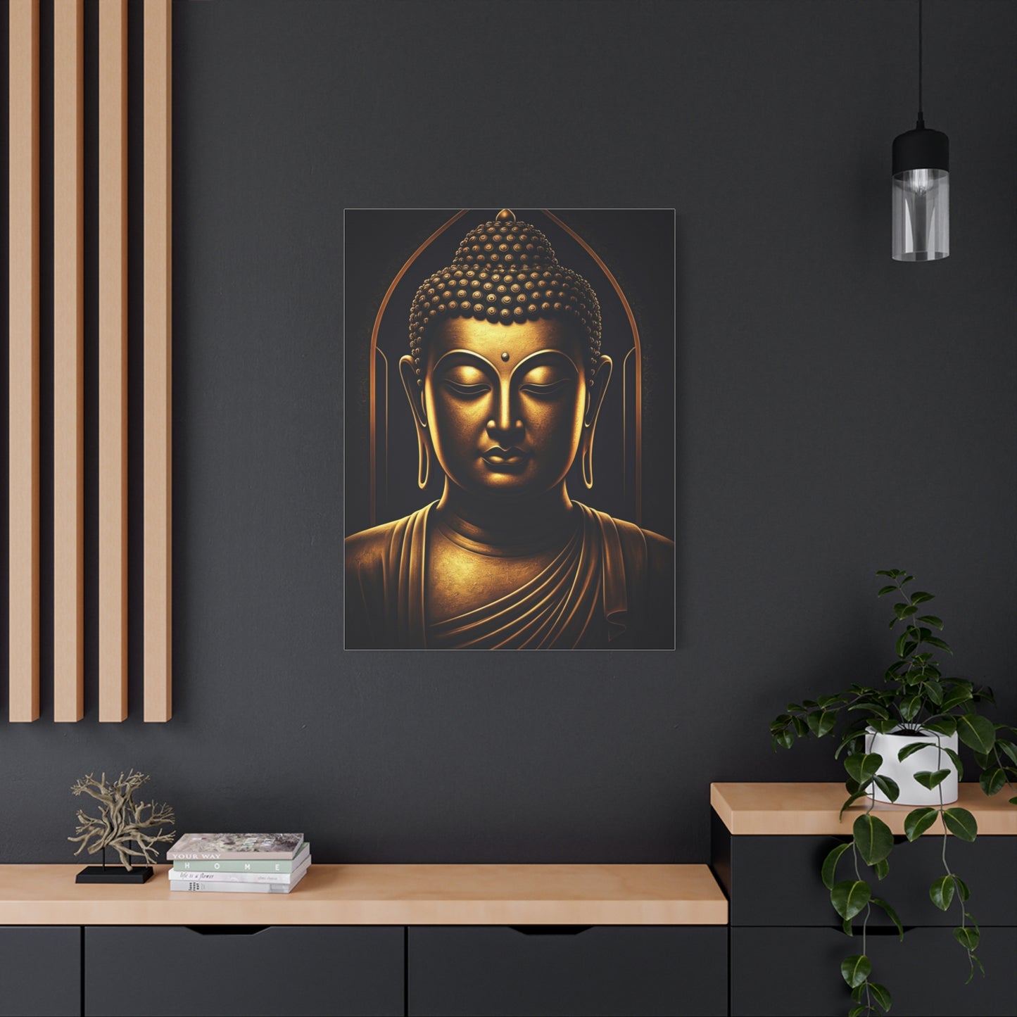Sacred Circle Buddha Portrait Wall Art & Canvas Prints
