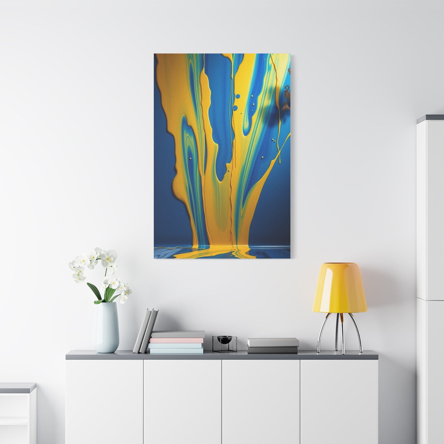 Blue & Yellow Art Supreme Gallery Wall Art & Canvas Print