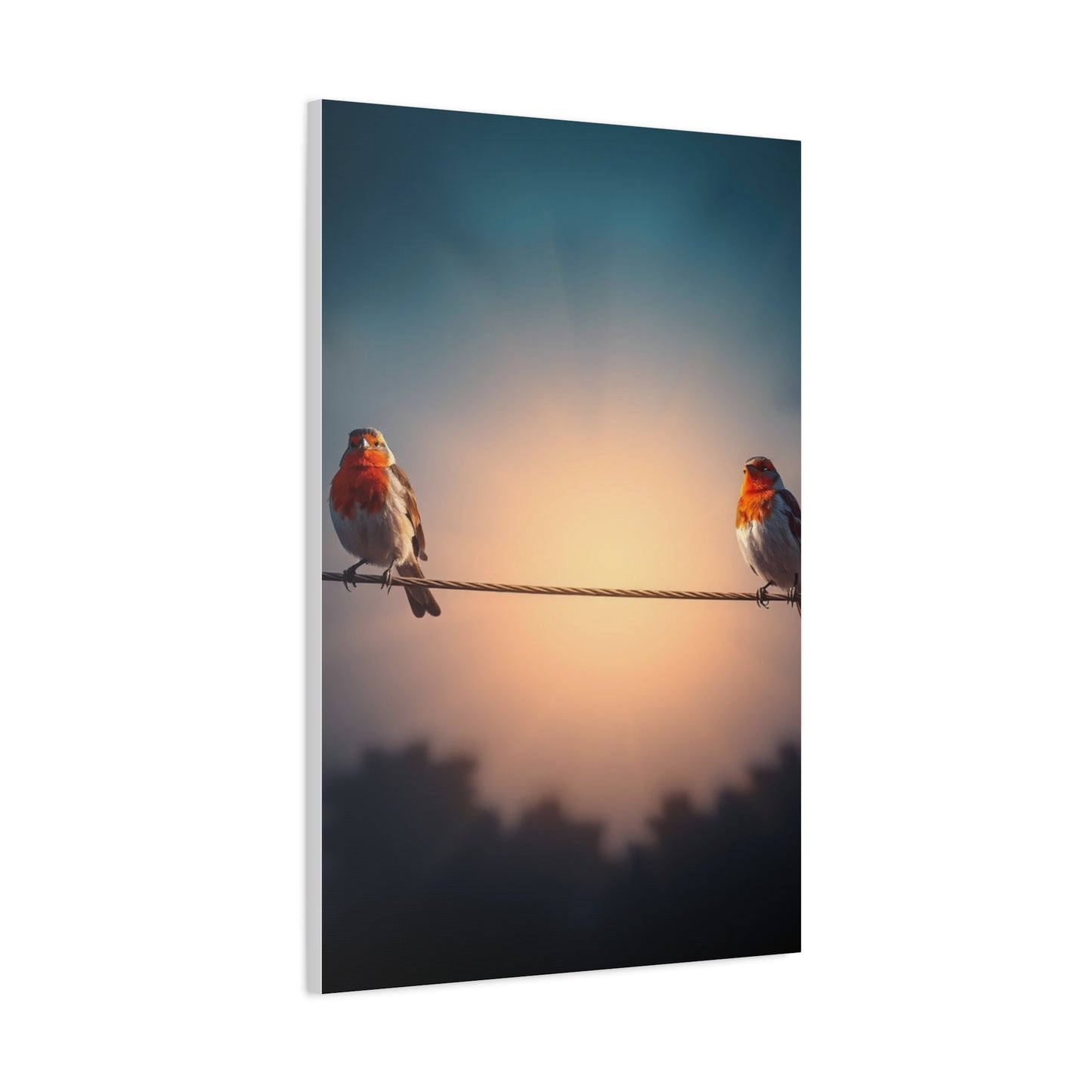Birds On a Wire Art Luxury Canvas Wall Art & Canvas Print
