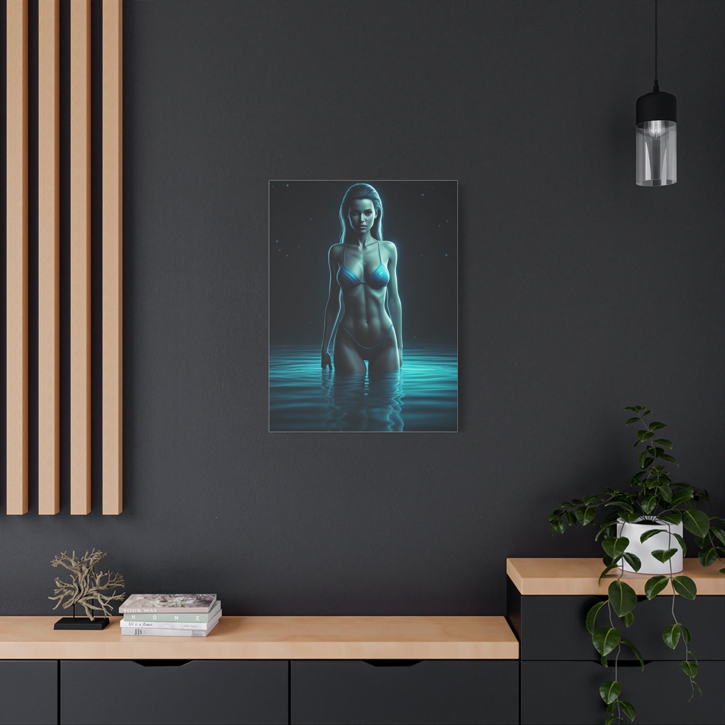 Blue Water Muse Portrait Wall Art & Canvas Prints