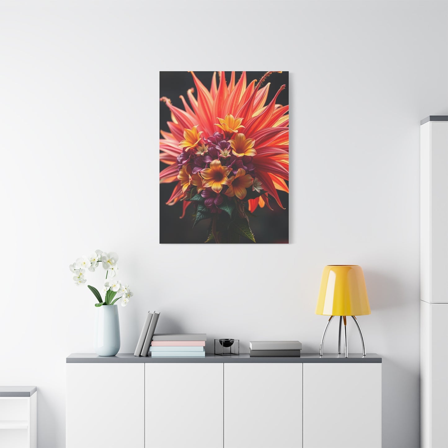 Radiant Blooming Facade Wall Art & Canvas Print