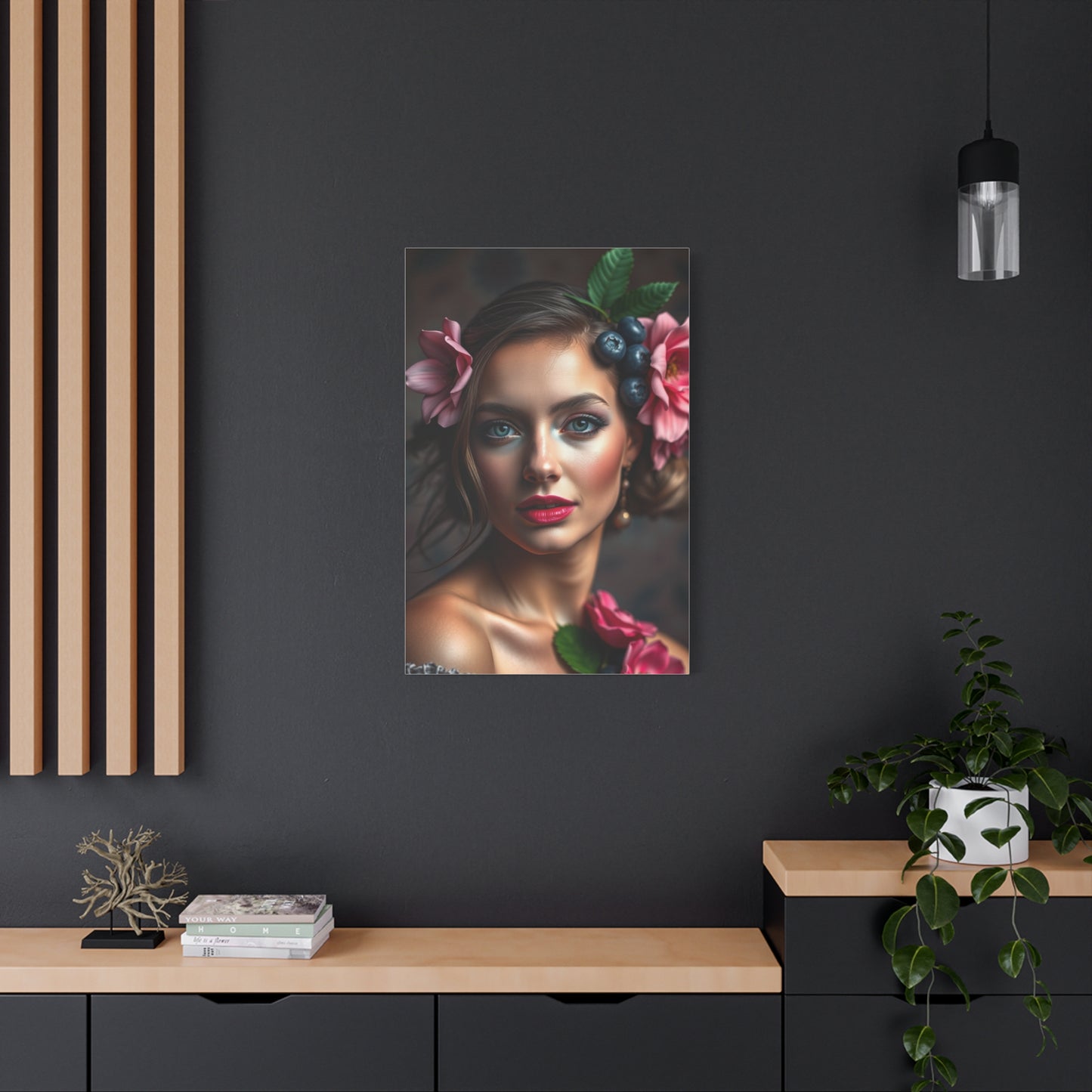 Supreme Blush and Blueberry Art Collection Wall Art & Canvas Print