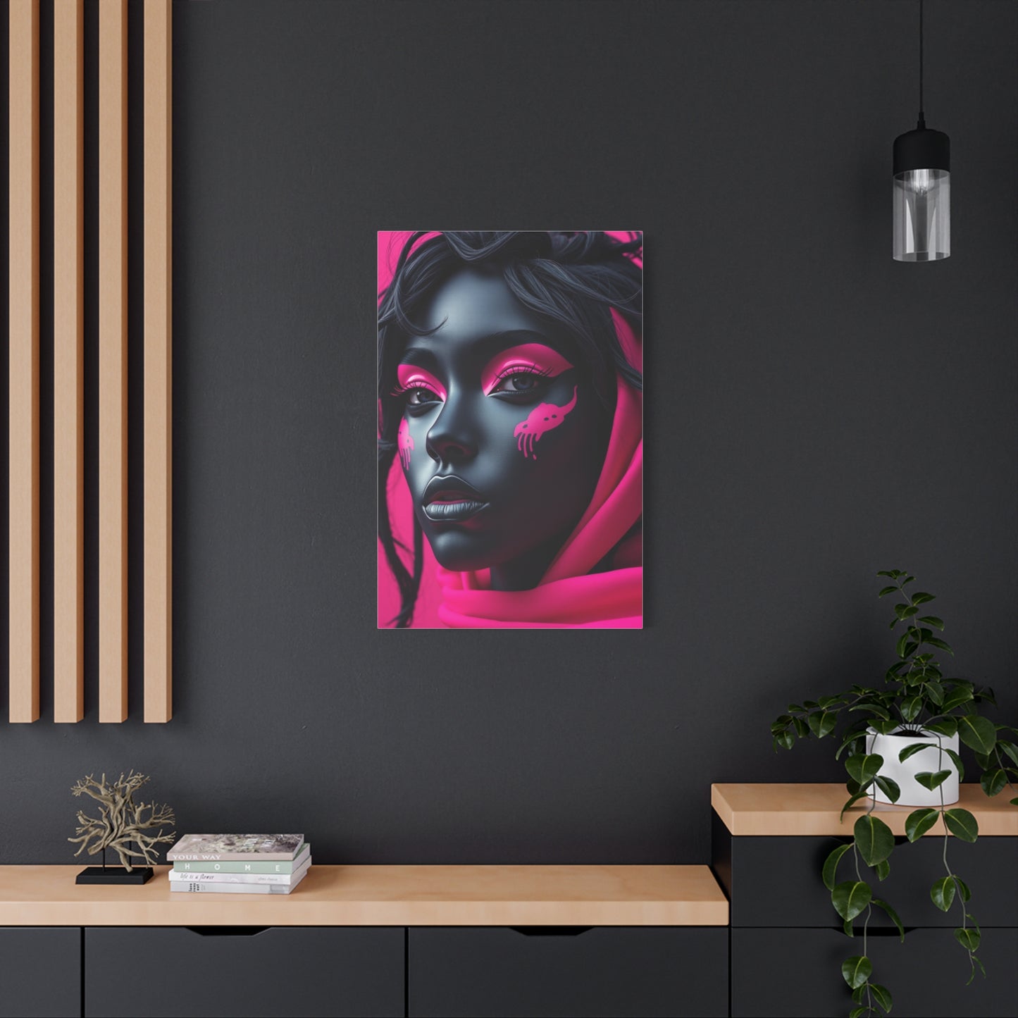 Supreme Black & Pink Art Collection Wall Art & Canvas Print