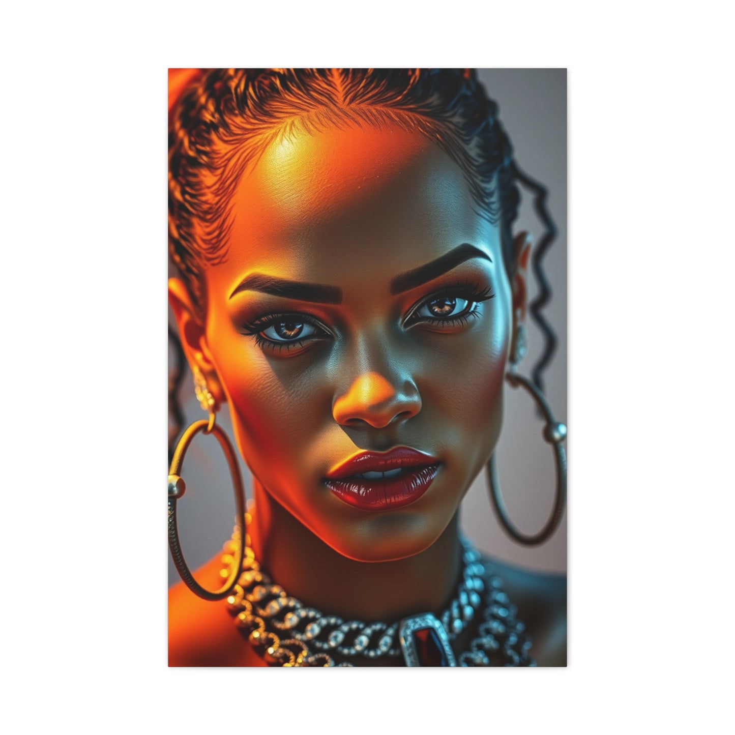 Rihannas Captivating Spirit Art Wall Art & Canvas Print
