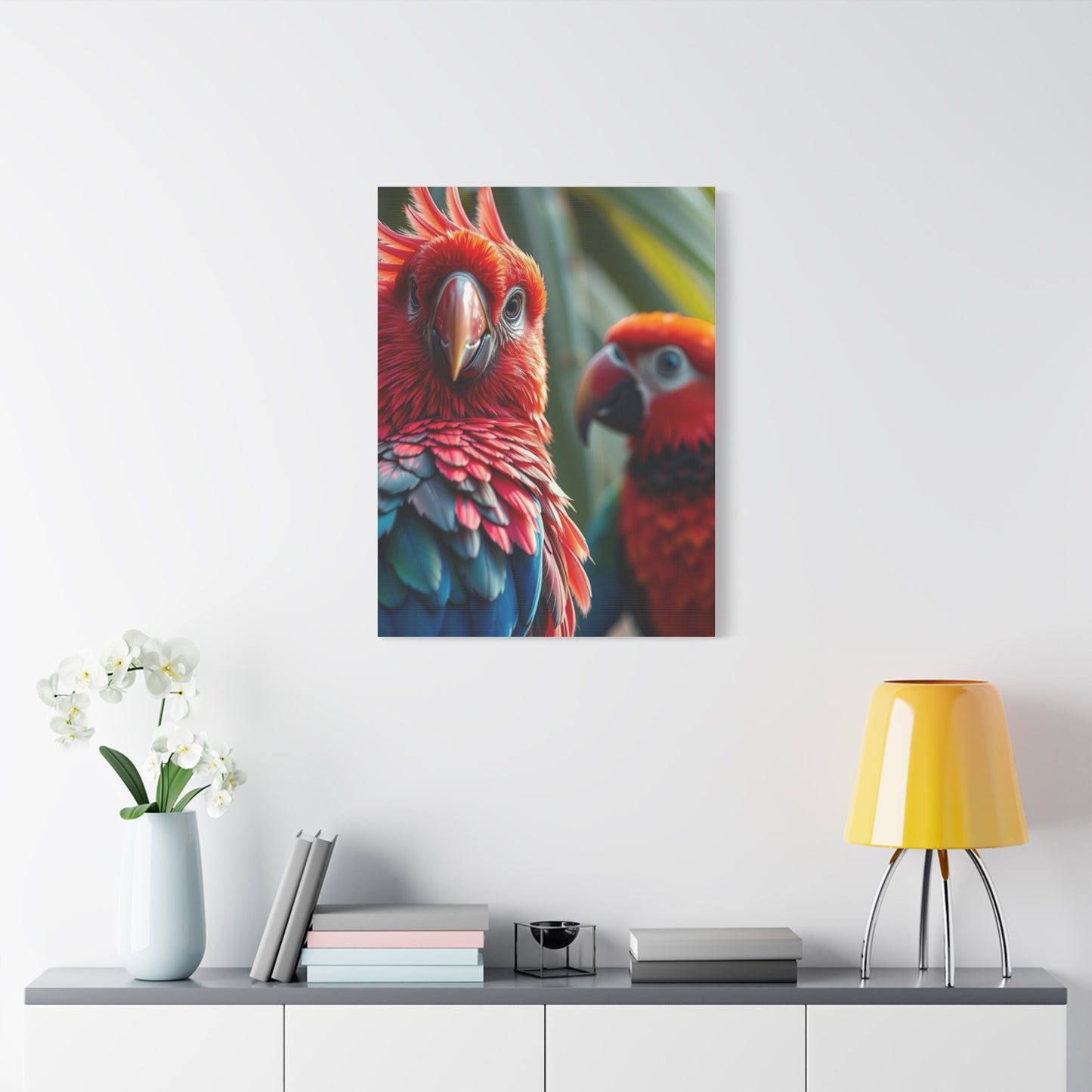 Tropical Birds Art Refined Canvas Wall Art & Canvas Print