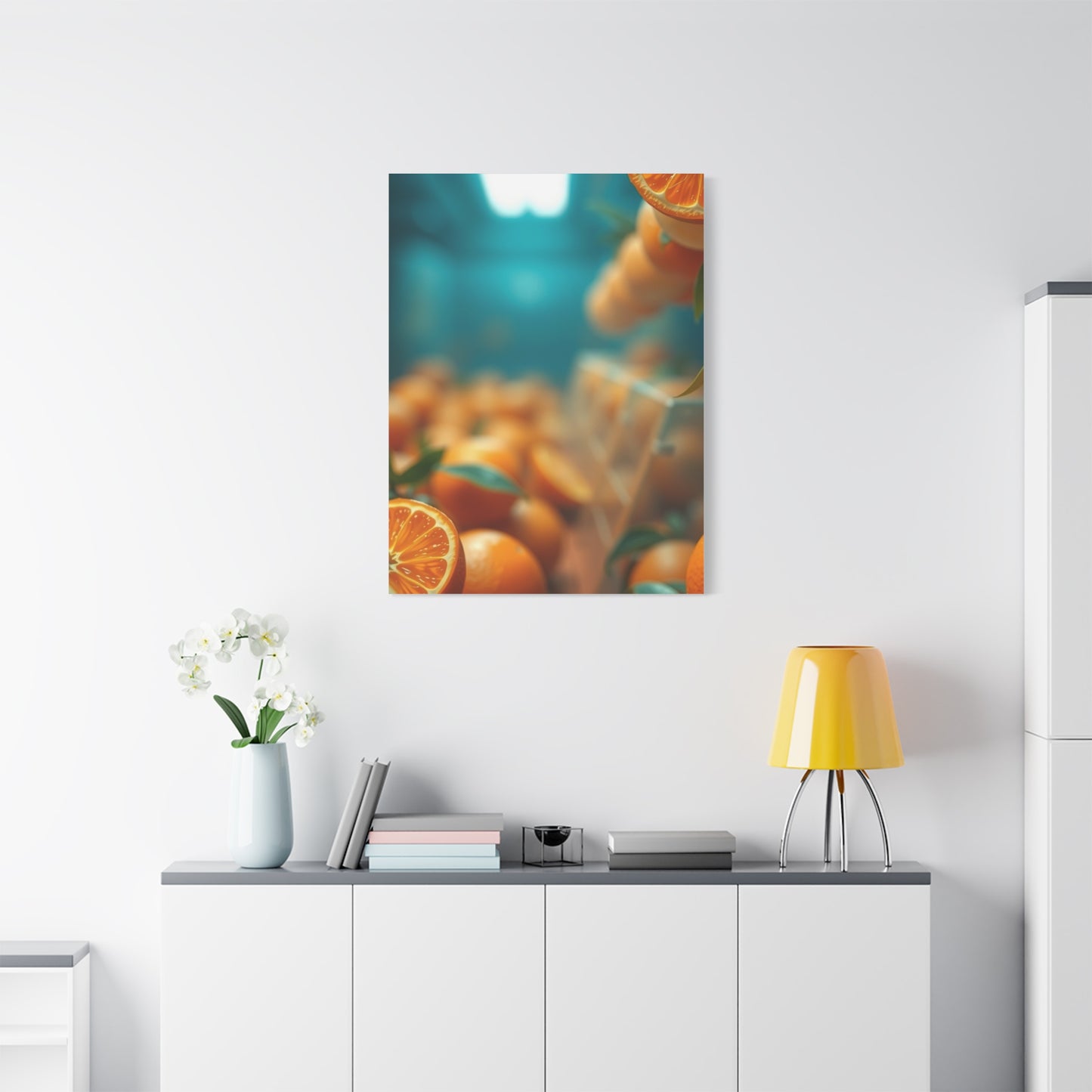 Tangerine Illumination Art Wall Art & Canvas Print
