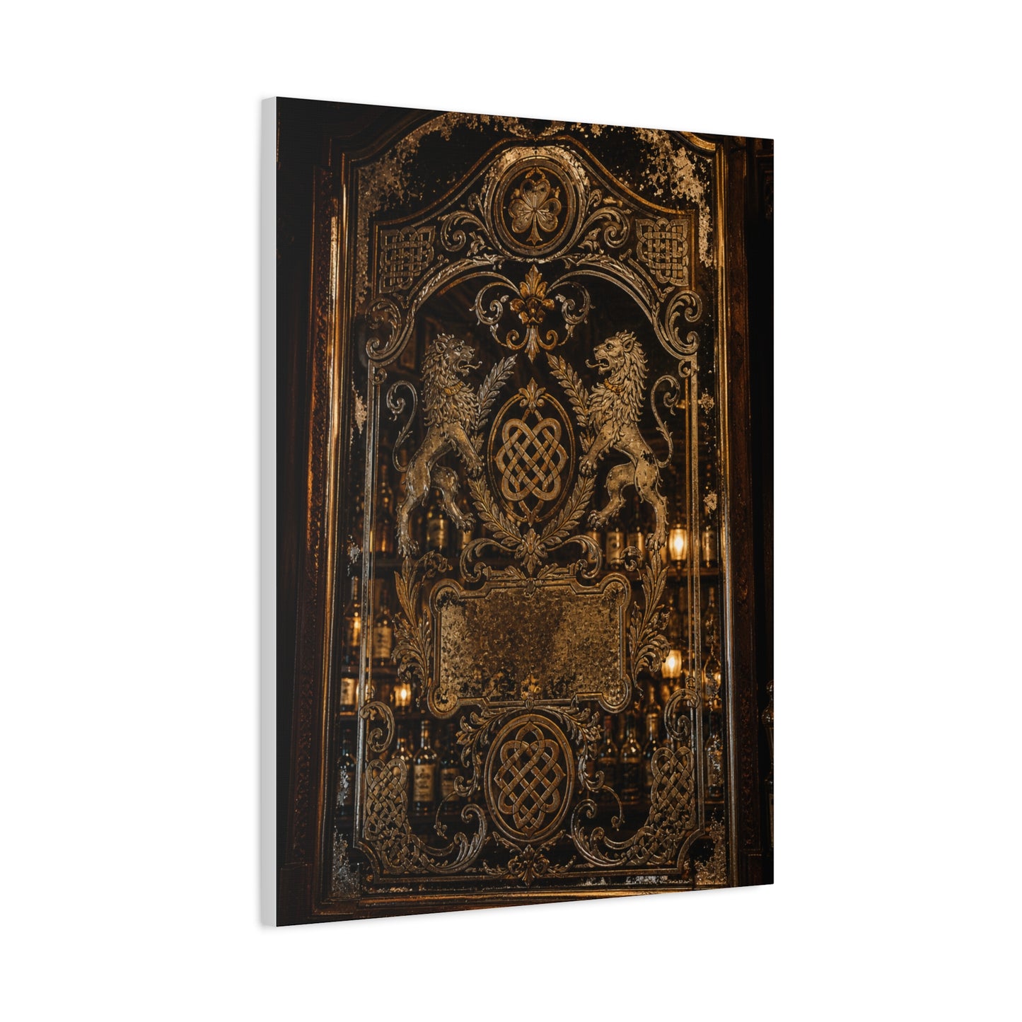 Victorian Ornate Bar Mirror Wall Art & Canvas Print