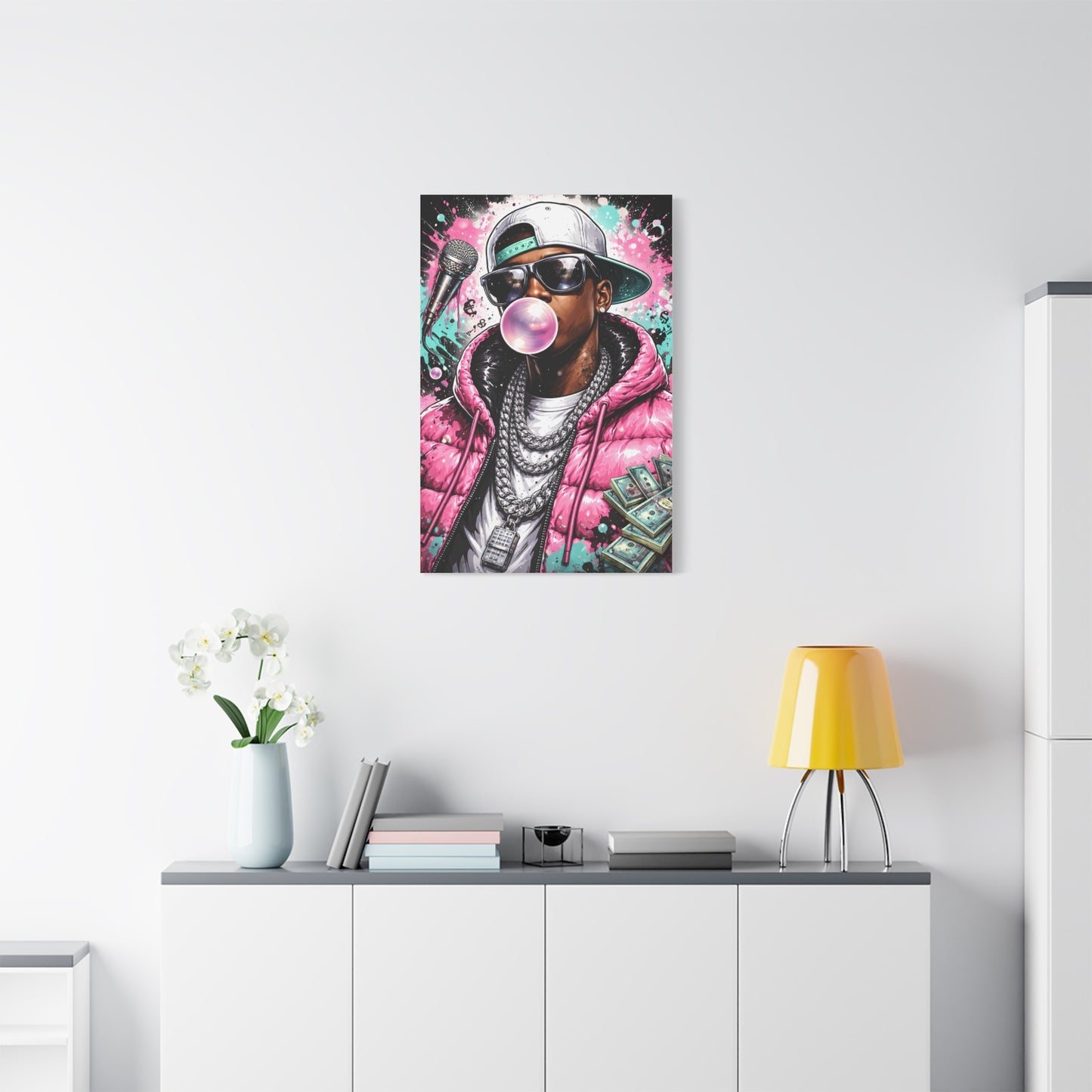 Hip Hop Pop Portrait Wall Art & Canvas Print