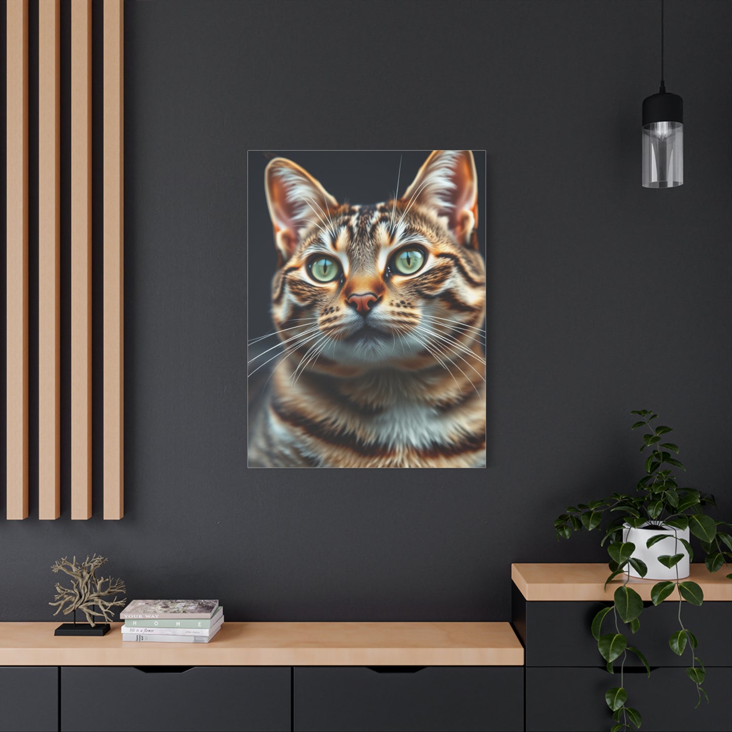 Tabby Cat Art Luxury Canvas Wall Art & Canvas Print