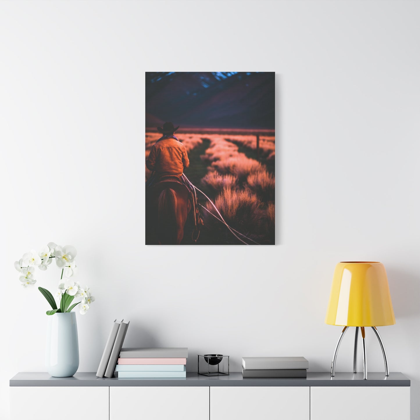 Valley Trail Rider Wall Art & Canvas Print