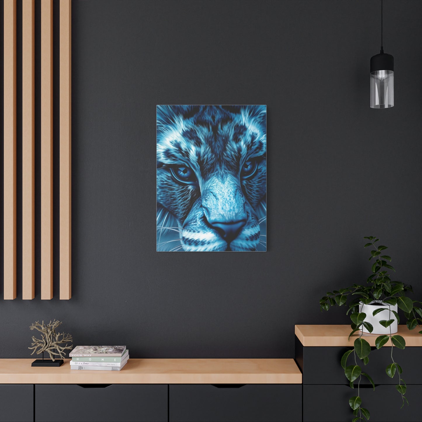 Masterpiece Blue & Gray Art Vision Wall Art & Canvas Print